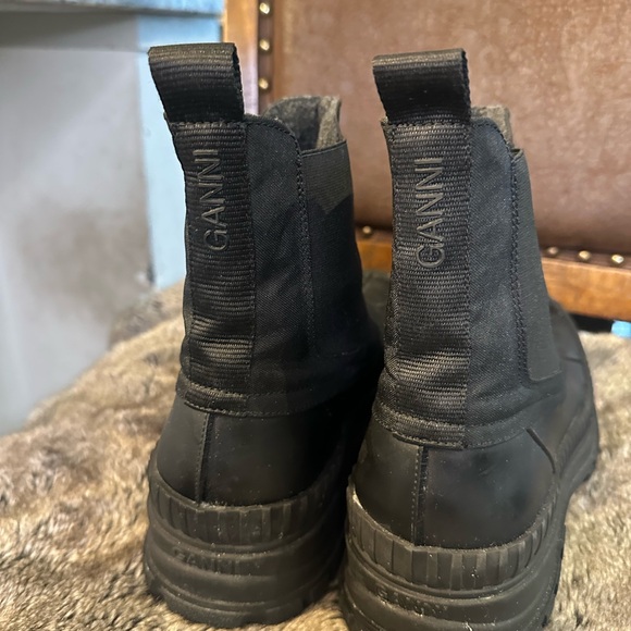 GANNI Outdoor Chelsea Black Designer Boots, Size 40/10 - Picture 4 of 13